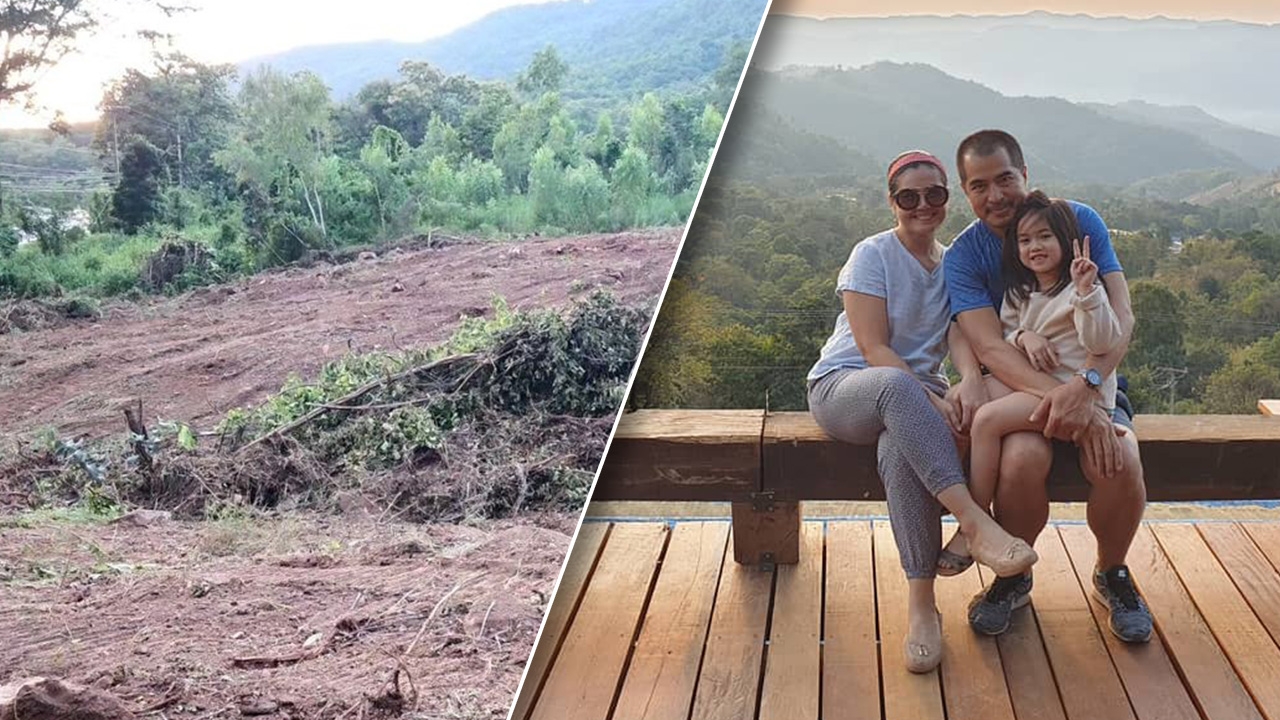 ไก่ มีสุข และครอบครัว ทำบุญครั้งใหญ่ ถวายที่ดินเกือบ 20 ไร่ สร้างที่พำนักสงฆ์