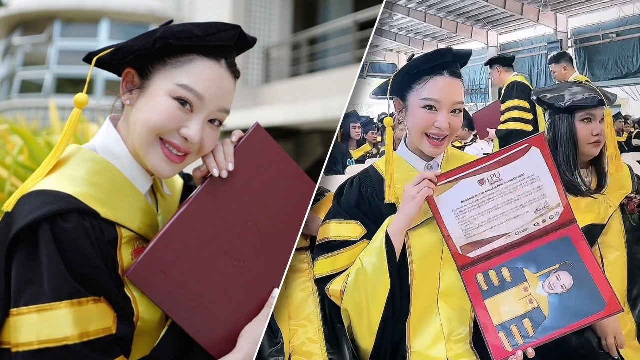 มายด์ ณภศศิ เผยข่าวดีเรียนจบปริญญาเอกแล้ว คนลุ้น สงกรานต์ ร่วมยินดี
