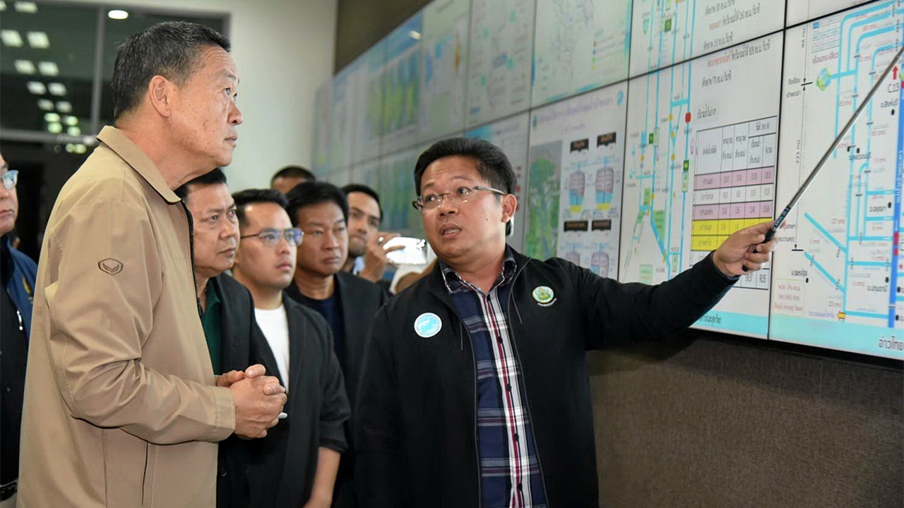 "เศรษฐา" ไปกรมชลประทาน เกาะสถานการณ์น้ำ 24 ชั่วโมง กทม.เตรียมรับ "ฝนถล่ม"