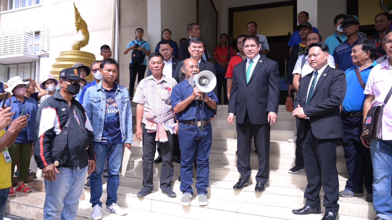 "ธรรมนัส" กล่อม ม็อบเกษตรกรสมัชชาอีสาน ย้ำ พร้อมหาทางแก้ก่อสร้างเขื่อน