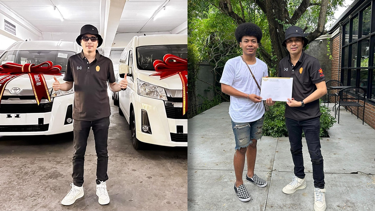 ประจักษ์ชัย ถอยรถตู้คันใหม่ให้ โชค หลังเซ็นสัญญาเข้าสังกัดไหทองคำ