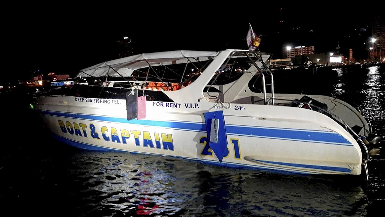 "สปีดโบ๊ต" ชนดับ ใบพัดสับสาวไทย แฟนรัสเซียจมหายทะเลพัทยา กู้ภัยค้นหายังไม่พบ