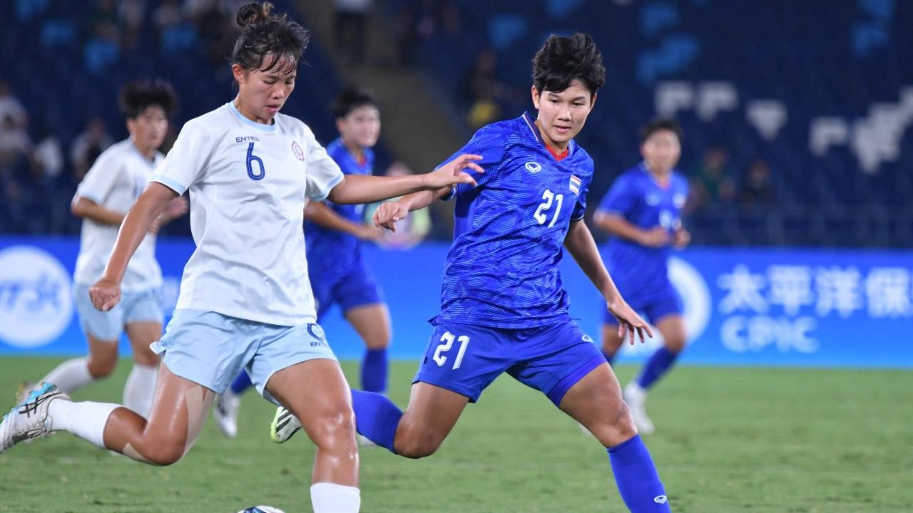 ยังไม่เข้ารอบ "ทีมชาติไทย" แพ้ "ไต้หวัน" ฟุตบอลหญิงเอเชียนเกมส์ 2022 ชวดแชมป์กลุ่มบี