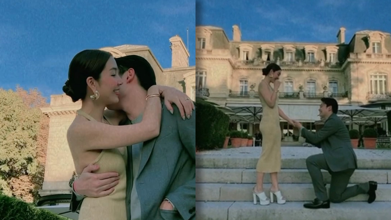 วุ้นเส้น วิริฒิพา ถูก นิกม์ ขอแต่งงานที่ปารีส บรรยากาศสุดโรแมนติก (คลิป)