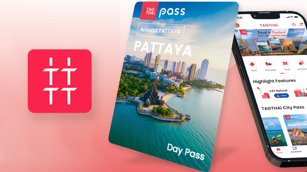 แอปฯ TAGTHAi เปิดตัว บัตรท่องเที่ยวดิจิทัล Pattaya Pass รวมร้านเด็ด พื้นที่ดังจากคนท้องถิ่น 