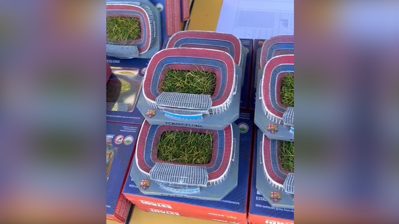 巴塞罗那足球场草坪作为纪念品出售，球迷已抢购一空！