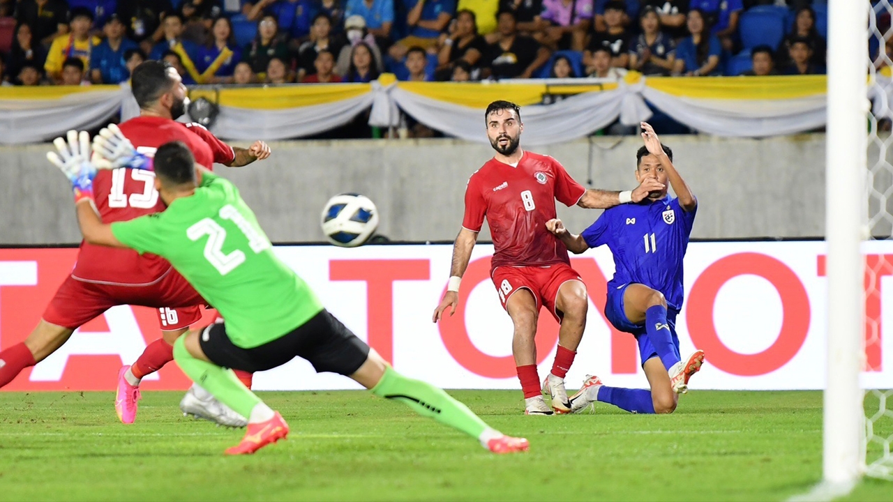 泰国国家队赢得黎巴嫩入围2023 年国王杯决赛！