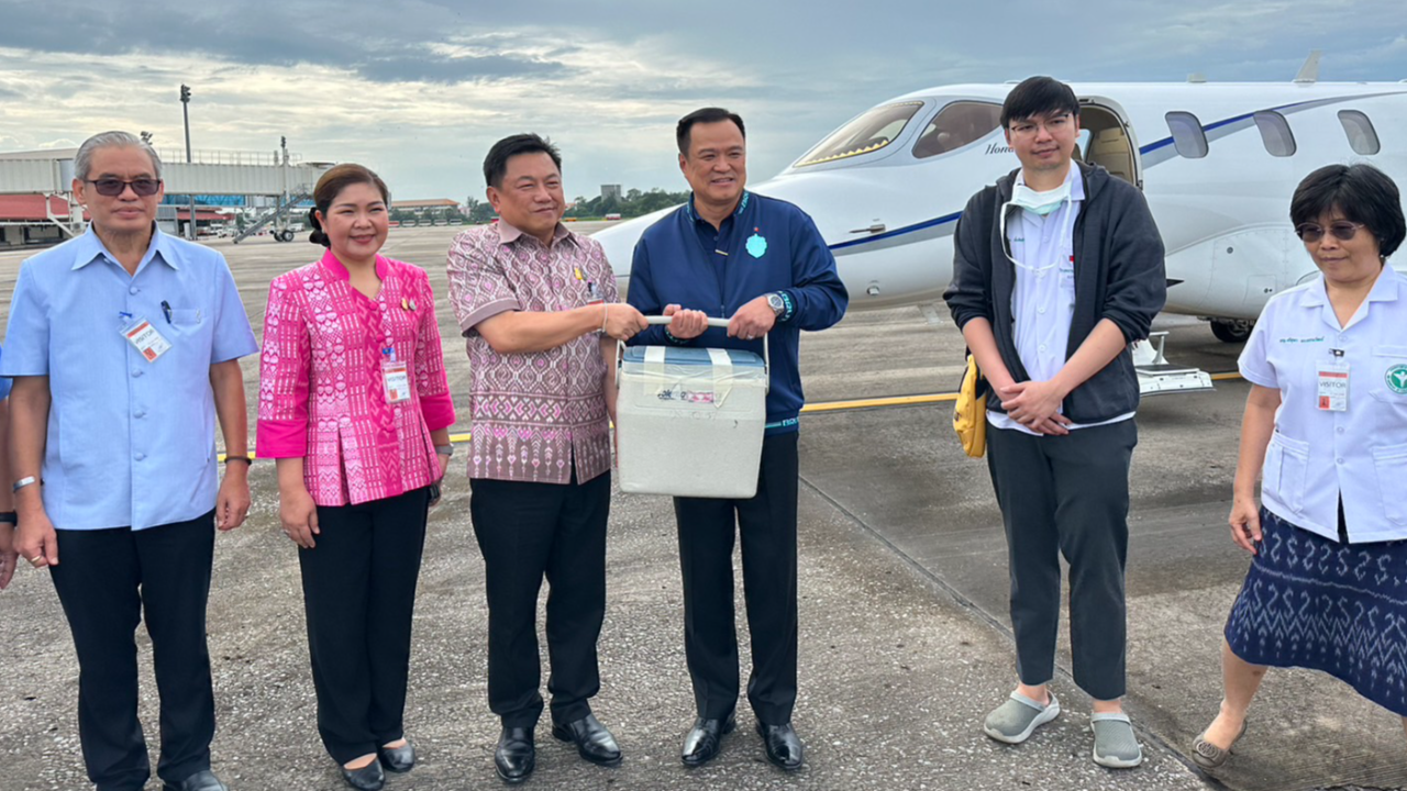 ภารกิจหัวใจติดปีก "อนุทิน" บินด่วนอุดรฯ รับส่งอวัยวะต่อลมหายใจผู้ป่วย