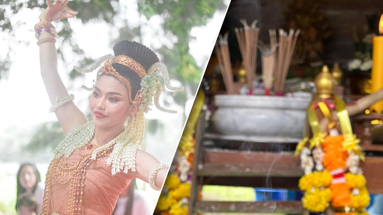 ธัญญ่า อาร์สยาม รำถวายปู่ย่าพญานาค เผยเลขธูปแบบชัดๆ ไม่ต้องซูม