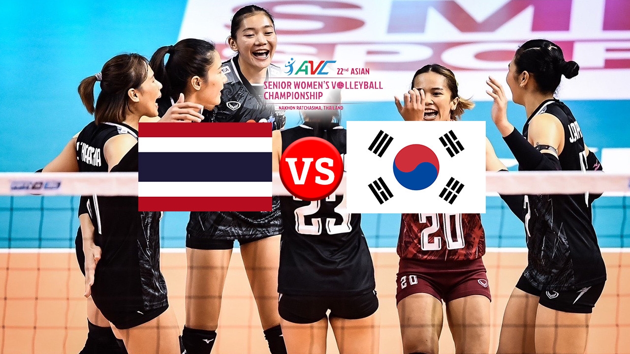 2023 年亚洲锦标赛：直播观看频道“泰国女排” VS“韩国女排”