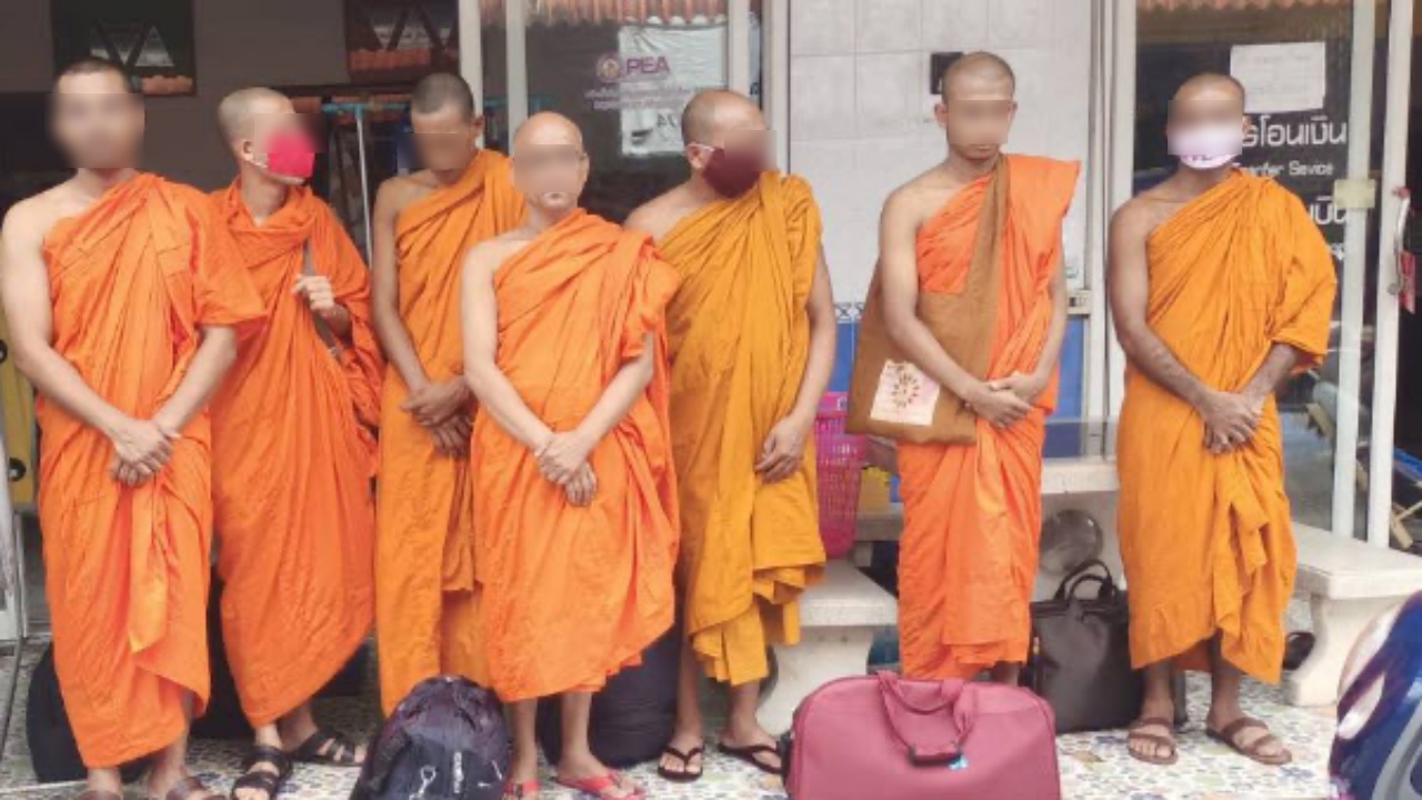 จับชายชาวบังกลาเทศ 7 คน โกนหัวปลอมเป็นพระ หนีเข้าเมือง ตามช่องทางธรรมชาติ