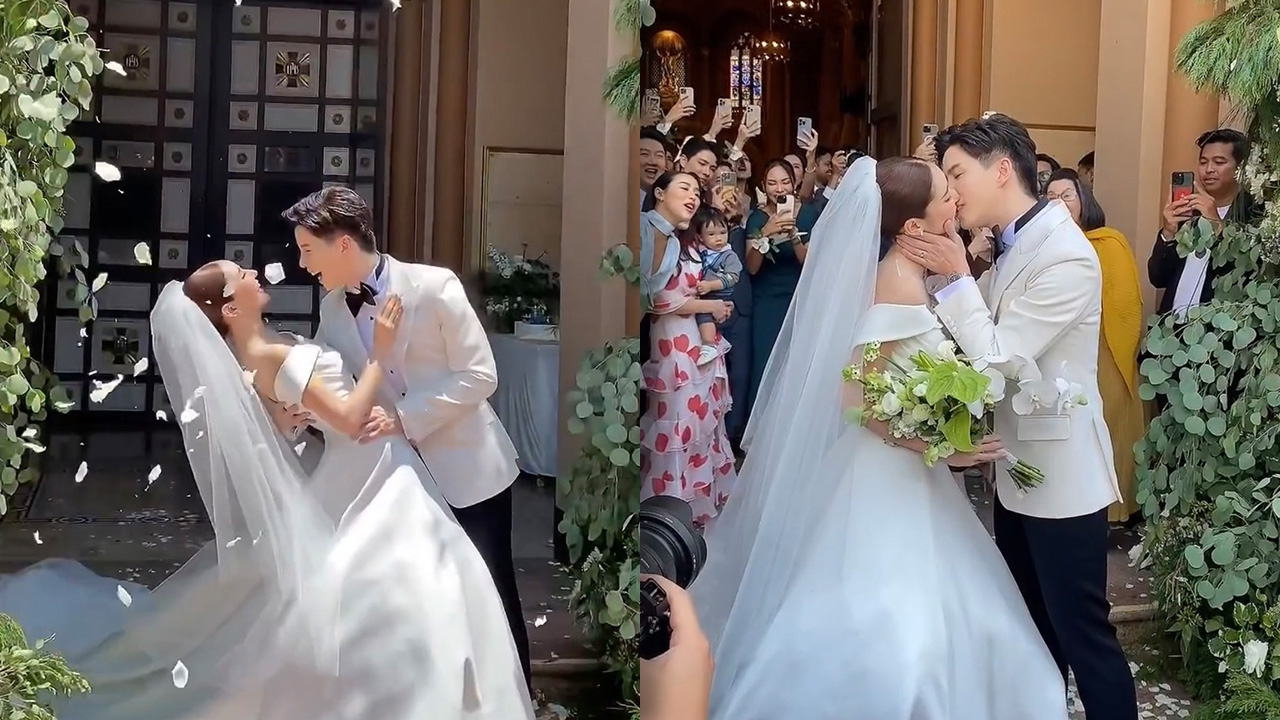 ชื่นมื่น แบม ปีติภัทร ควงแขน นางเอกดัง เข้าประตูวิวาห์เเล้ววันนี้ โรแมนติกสุดๆ