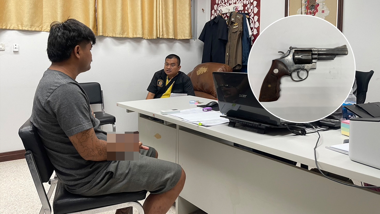 รวบโจ๋พิมาย ซุ่มยิงอริเด็ก 14 ปี อ้างโดนขว้างขวดน้ำ เลยยิงสวนไป