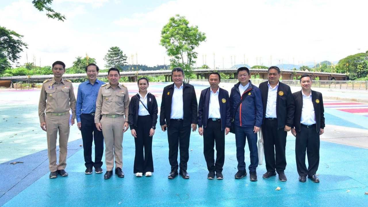 ปลัดมหาดไทย นำทีมตรวจเยี่ยมโครงการปรับปรุงภูมิทัศน์ริมแม่น้ำกก เชียงราย ระยะ 2