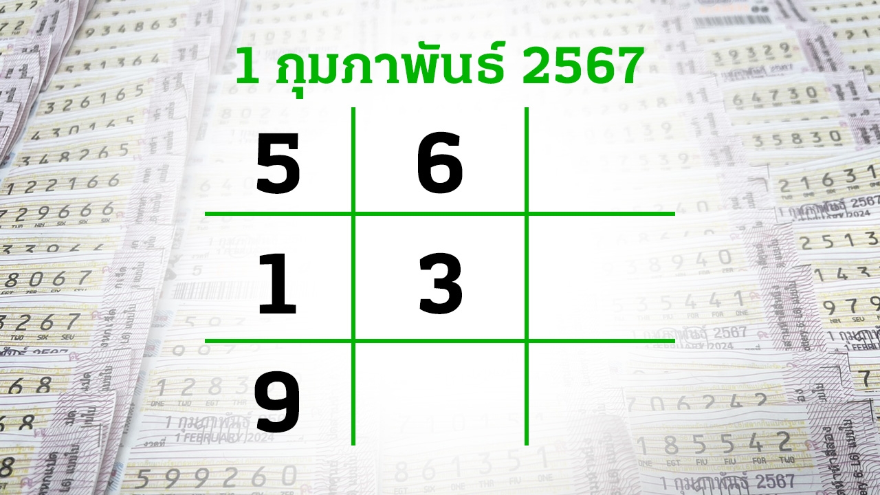 โค้งสุดท้ายหวย "เลขเด็ดงวดนี้" 1/2/67 ลุ้นโชคได้ที่ไทยรัฐทีวี-ไทยรัฐออนไลน์