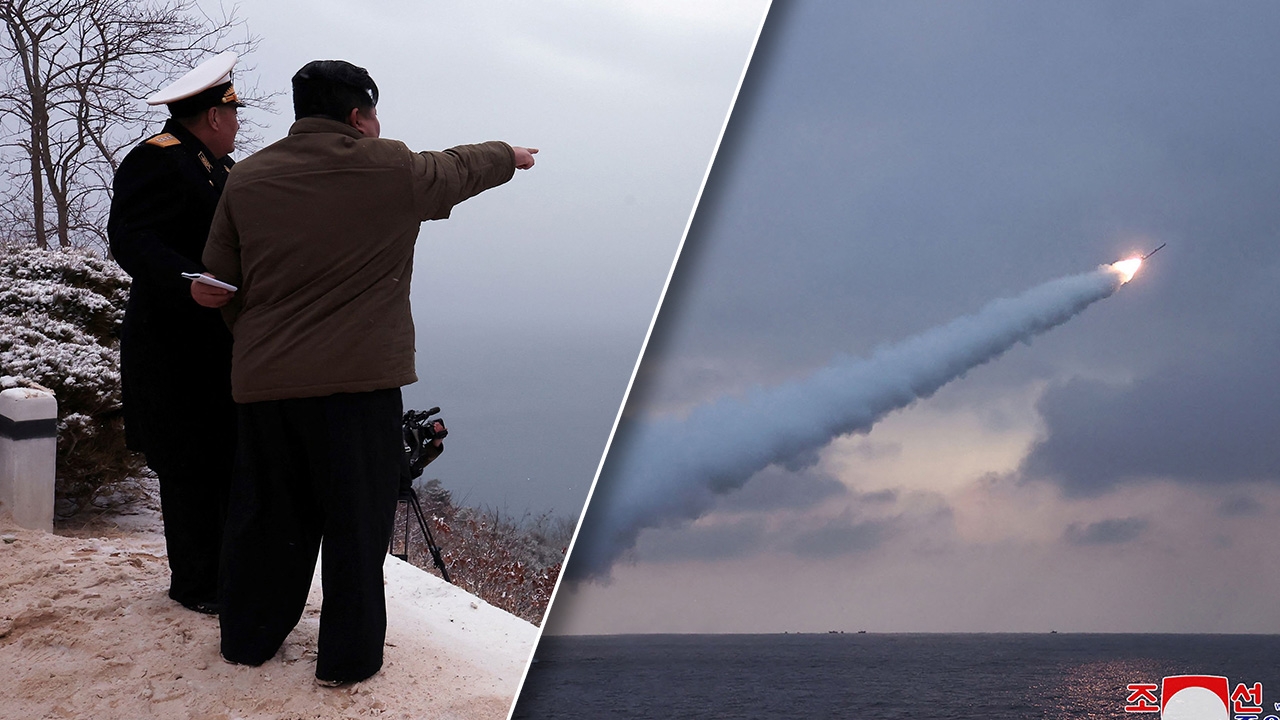 คิม จอง อึน สุดปลื้ม ไปดูทดสอบยิงขีปนาวุธร่อนรุ่นใหม่จากเรือดำน้ำ ผ่านฉลุย