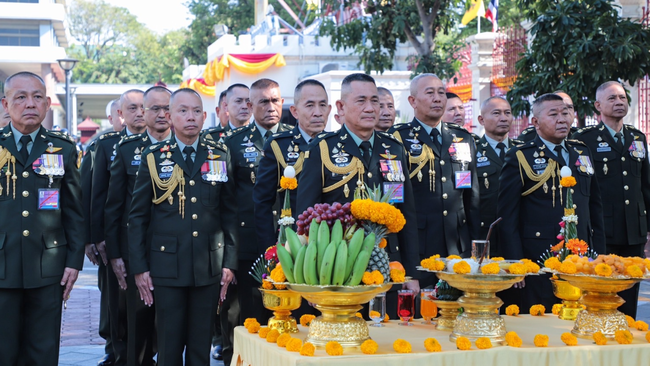 "กองทัพบก" ประกอบพิธีทางศาสนา เนื่องในวันกองทัพบก ประจำปี 2567