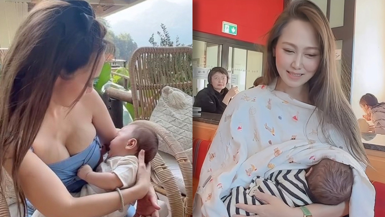 ทำโซเชียลฮือฮา ไฮโซน้ำหวาน โพสต์คลิปให้นมลูก คนดู 22 ล้านวิว แห่แชร์สนั่น