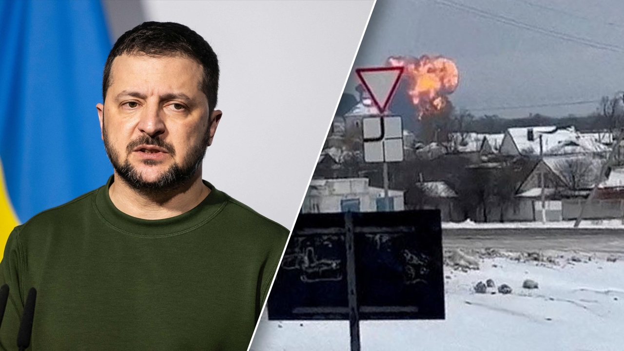 เซเลนสกีโวยรัสเซียเล่นเกมชีวิต หลังเครื่องบินขนเชลยศึกยูเครนถูกยิงตก