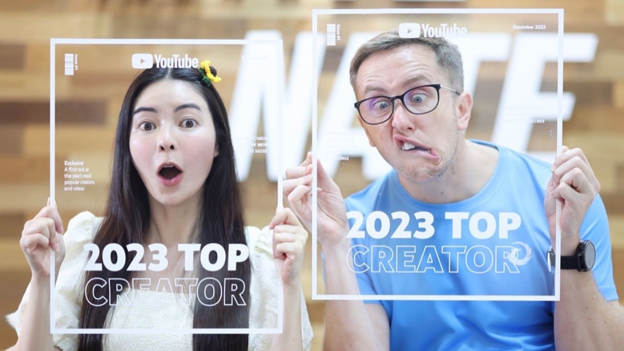 เอวา-เนท สุดปลื้ม ติดอันดับ Top 10 YouTube Creator Award 2023