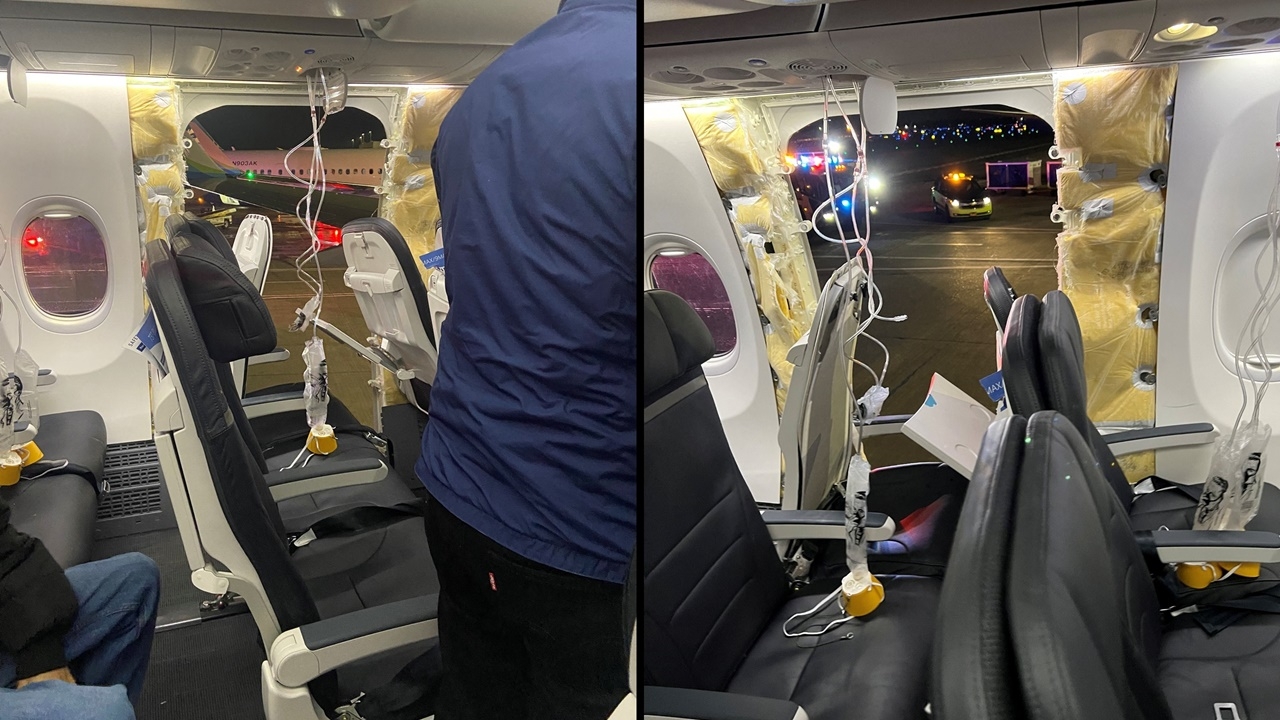 FAA สั่งพักบิน โบอิ้ง 737 Max 9 กว่า 171 ลำ หลังชิ้นส่วนหลุดกลางอากาศ