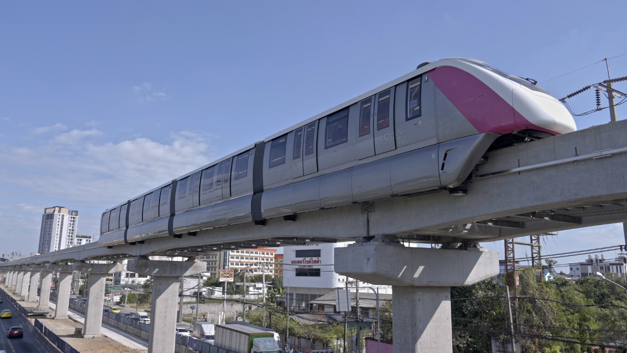 รถไฟฟ้าสายสีชมพู แจ้งปิดให้บริการ 7 สถานี เป็นการชั่วคราว