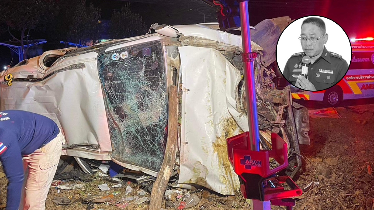 พันเอก กอ.รมน.สระแก้ว รถชนต้นไม้ดับสลด เศร้าสูญเสียอนุศาสนาจารย์คนสำคัญ