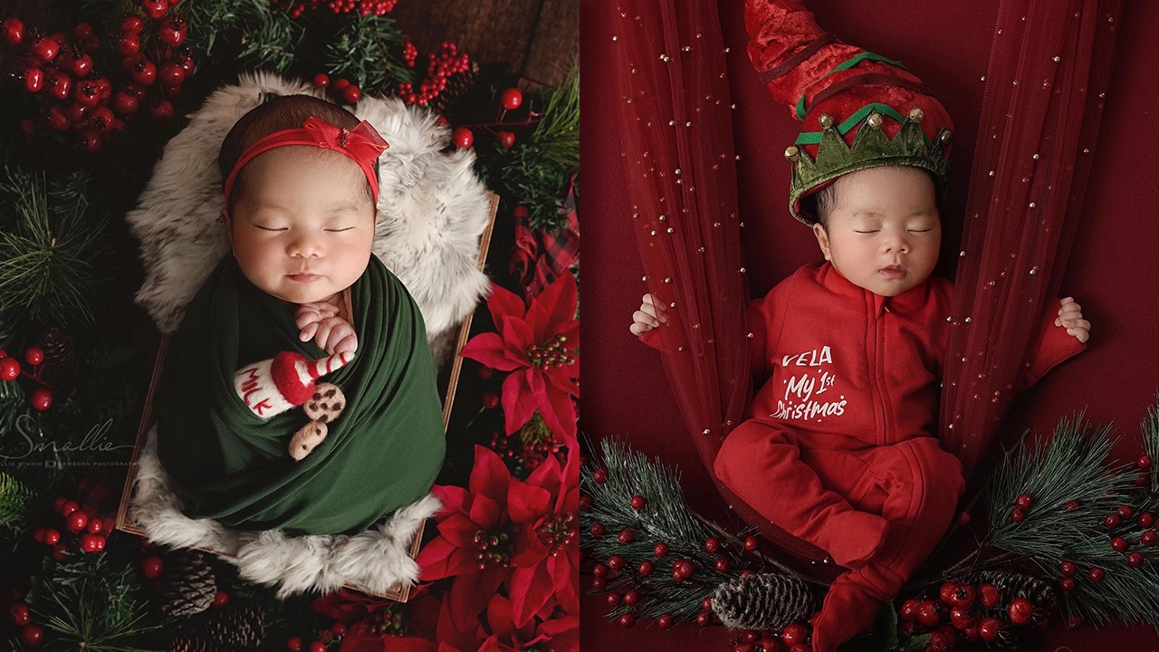 ก้อย รัชวิน เผยภาพสุดละมุน น้องเวลา ถ่ายแบบรับคริสต์มาสปีแรก (คลิป)