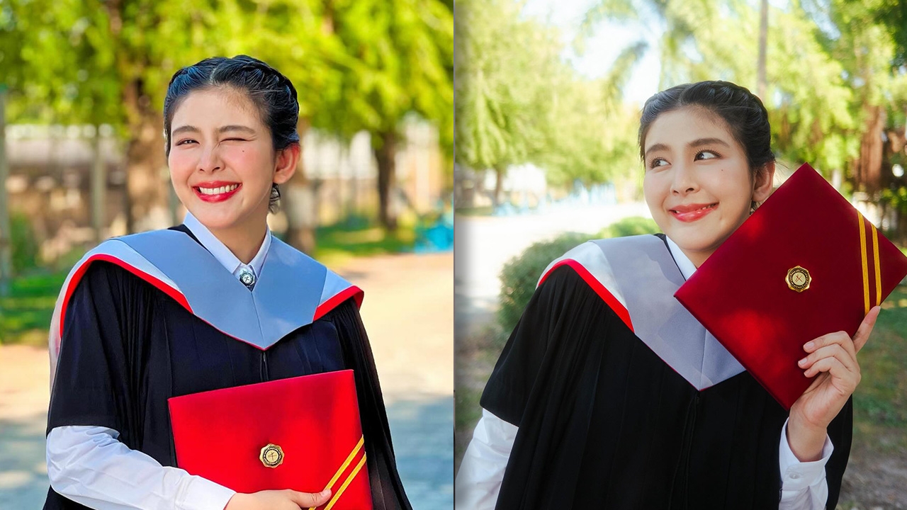 หนูนา หนึ่งธิดา สุดปลื้มคว้าปริญญาโทจาก มศว รอลุ้นเรียนจบใบที่ 2