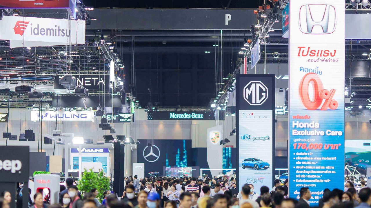 .MOTOR EXPO 2023 ครึ่งแรกกวาดยอดจองซื้อรถ 19,413 คัน EV มาแรงขึ้นที่หนึ่ง.