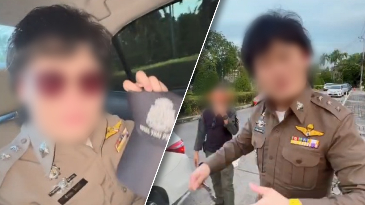 ยังไงกัน คลิปนักท่องเที่ยวจีนแต่งชุดตำรวจ มีชายหัวเกรียนเปิดประตูรถให้