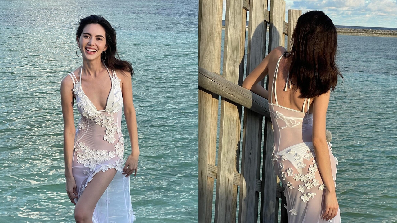 ใหม่ ดาวิกา ใส่ชุดซีทรูสีขาวเดินสวยสับริมทะเล เต๋อ รีบคอมเมนต์ (คลิป)