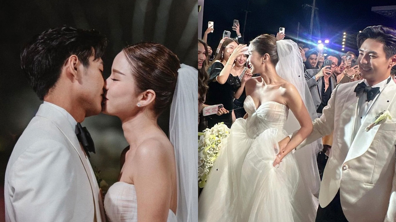 ชื่นมื่น หญิง เดอะสตาร์ ควงหนุ่มนักธุรกิจโปรไฟล์ดี เข้าพิธีแต่งงานสุดอบอุ่น