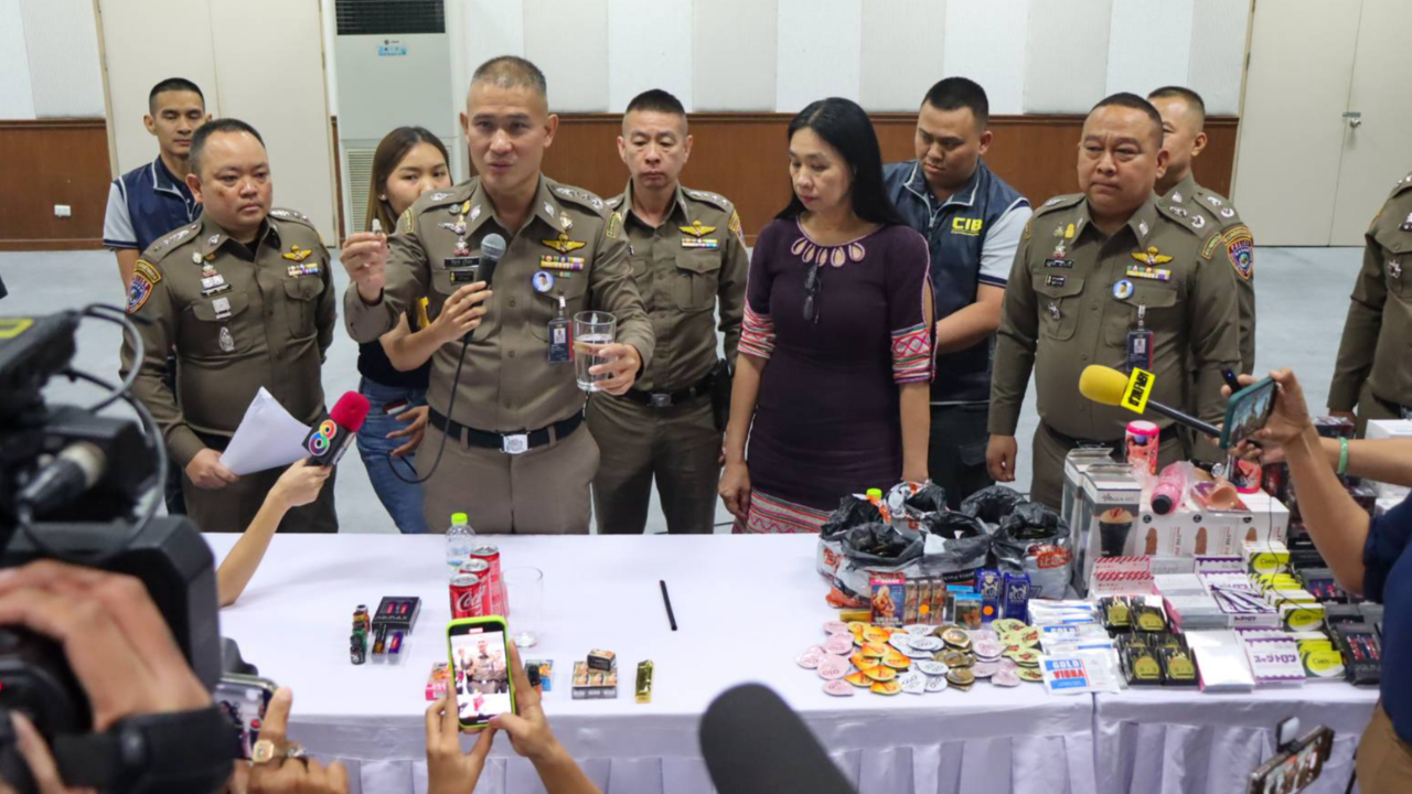 ตัดตอนสายหื่น บุกกวาดล้างแก๊งค้า "ยาเสียสาว" ยึดเพียบ-มูลค่าเกือบ 2 ล.