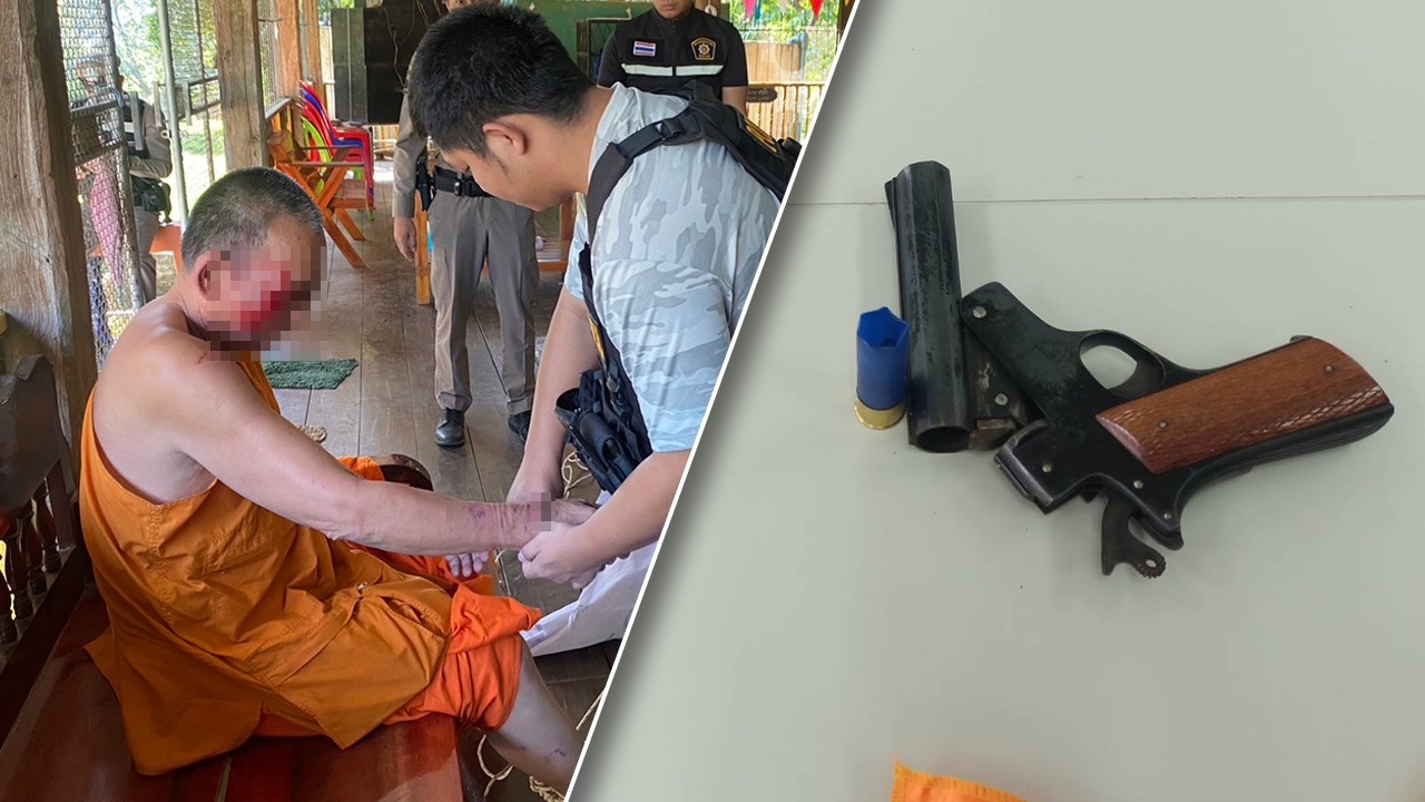 หลวงตาตบะแตก ซัดอีโบ๊ะ ใส่ อบต.บาดเจ็บ ญาติโยมจับกระทืบน่วม