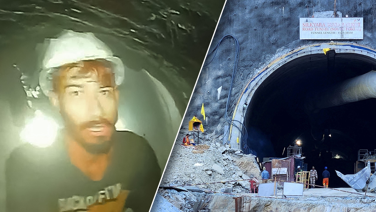 ทีมกู้ภัยอินเดียเผยวิดีโอแรก 41 คนงานติดอุโมงค์ถนนกว่า 9 วัน