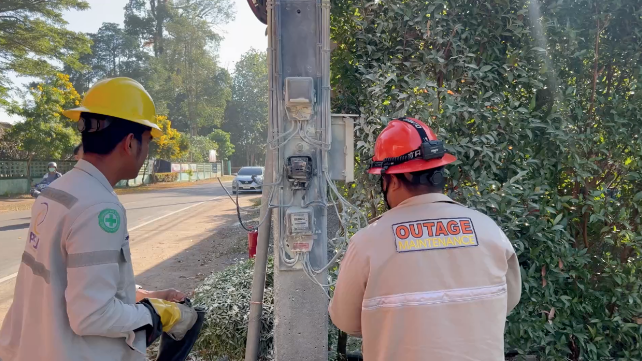 หวิดวุ่น "นกเอี้ยง" ตีกันบนสายไฟ ทำมิเตอร์ระเบิด ไฟเกือบไหม้ลามร้านกาแฟ