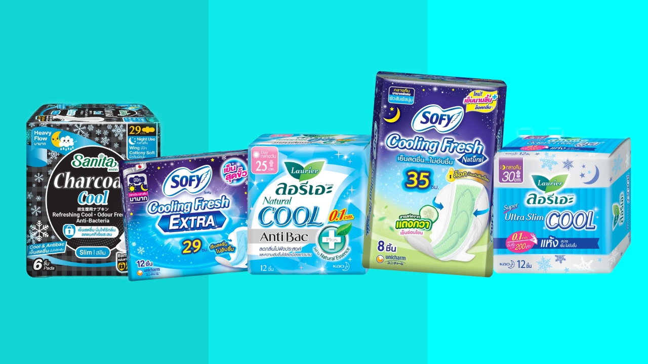 ผ้าอนามัยแบบเย็น ยี่ห้อไหนดี เย็นสดชื่น ลดกลิ่นอับกวนใจ