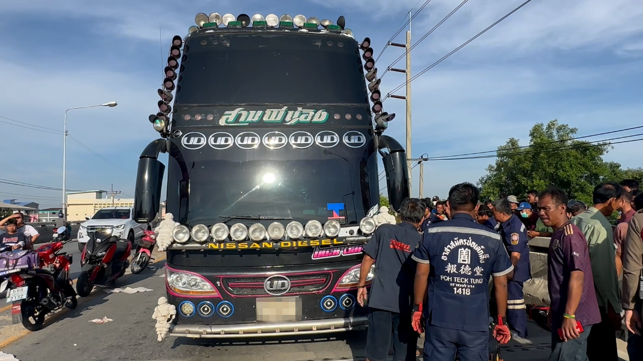 จากงานแต่งเป็นงานศพ เจ้าสาวเศร้าแม่ดับสลด รถบัสขยี้ดับคาสะพาน