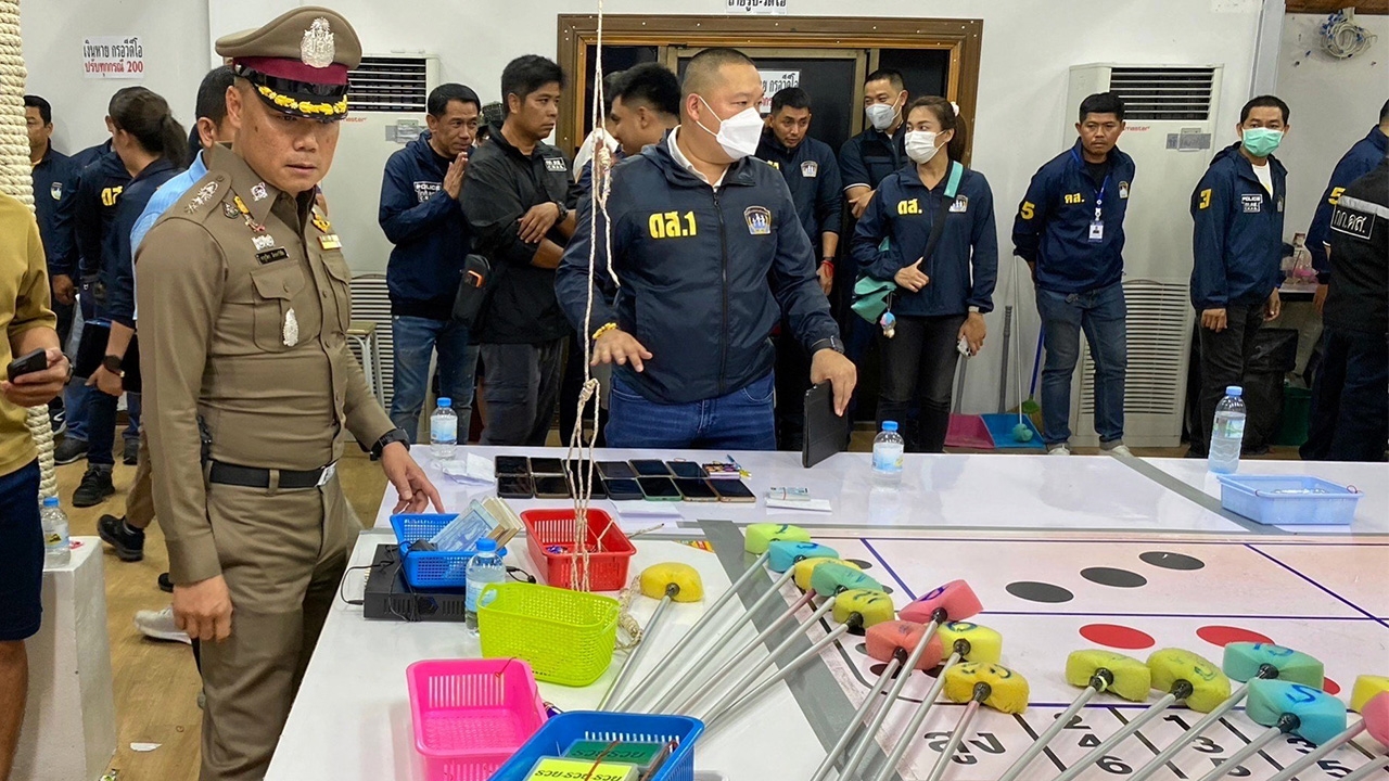 5 เสือถูกเด้ง พิษบ่อนกําถั่ว จับ 66 ผีพนัน สน.บางยี่ขัน