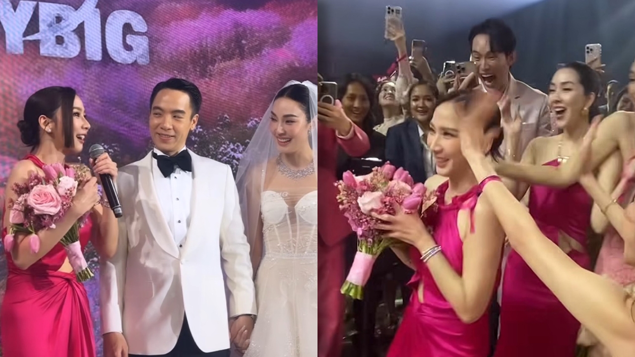 อั้ม พัชราภา ได้ดอกไม้งานแต่ง เมย์-บิ๊ก ประกาศโสด เปิดสเปกหนุ่มคนต่อไป