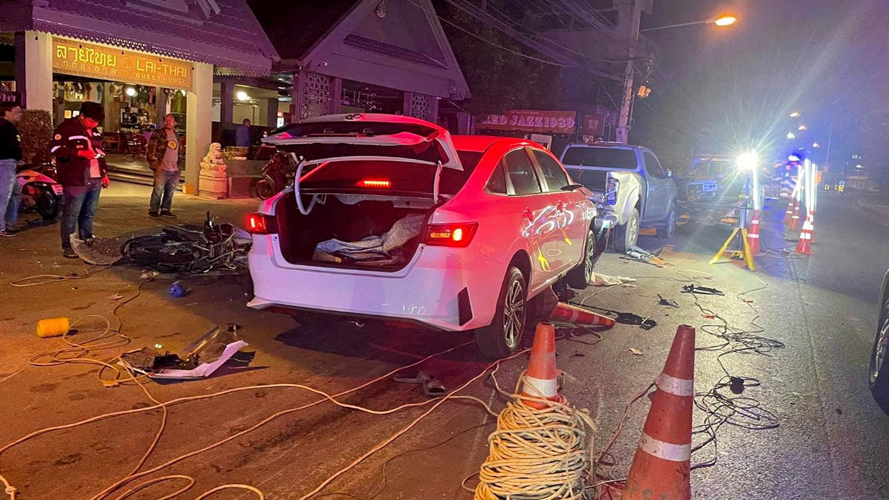 ดับเป็นศพแรก เซ่นผับตี 4 เมาซิ่งชนสยองสลดเมืองเชียงใหม่ เจ็บอีก 3 ราย (คลิป)