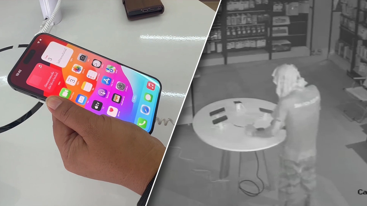 เจ็บใจโจรงัดร้านขโมยโทรศัพท์ ให้รางวัลนำจับเป็นไอโฟน 15 ใหม่แกะกล่อง 