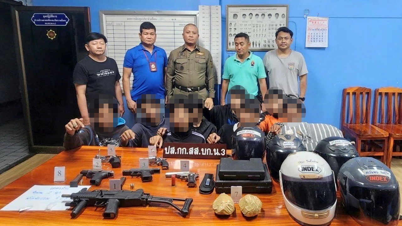 ตร.จับยกแก๊งโจ๋ เอ็ม 16 ถล่มบ้านหลานอดีต รมว.