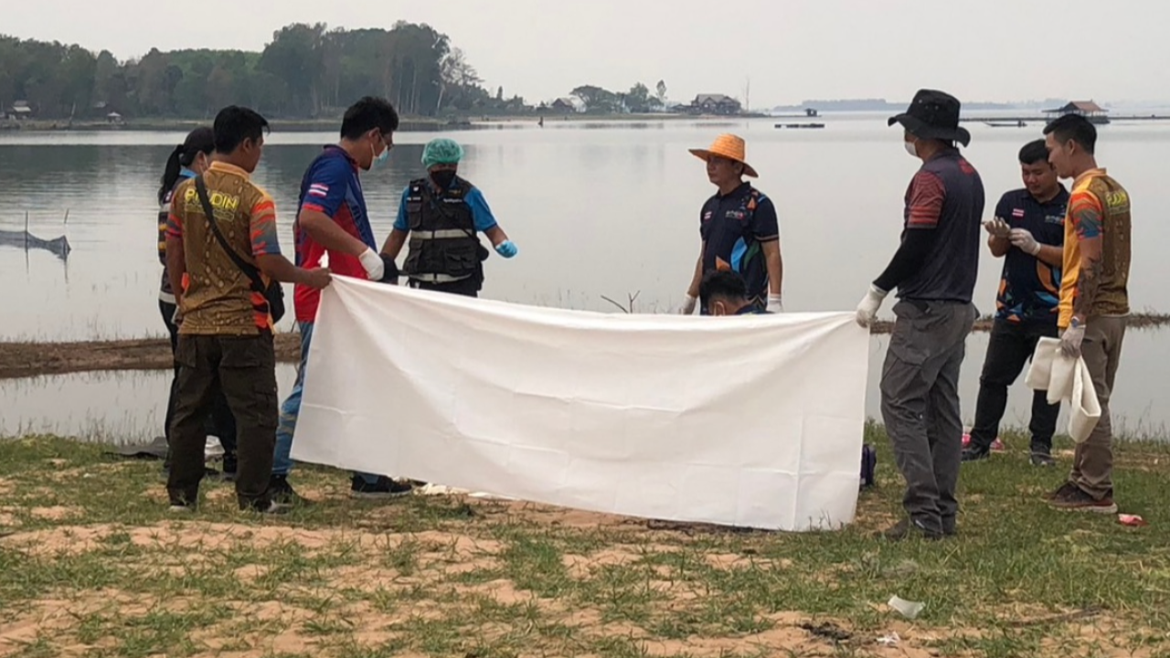 ฆ่าโหด นางฮ้อย สาวเลี้ยงควาย ผัวขึ้หึงแทงพรุน ลากศพมัดติดต้นไม้ในเขื่อน