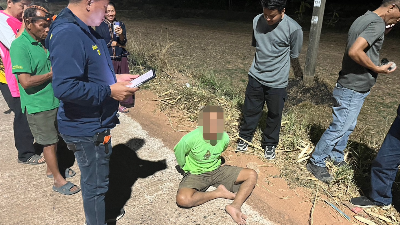 จับผัวหึงโหด ฆ่าเมียสยอง แทง-เชือกรัดคอ มัดศพติดต้นไม้ อ้างโมโหเล่นชู้