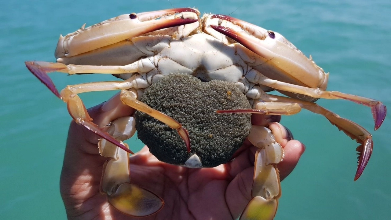 กรมประมงผนึกกำลังประมงท้องถิ่น คืนปูไข่นอกกระดองกลับทะเล ยอดกว่า 58,478 ตัว