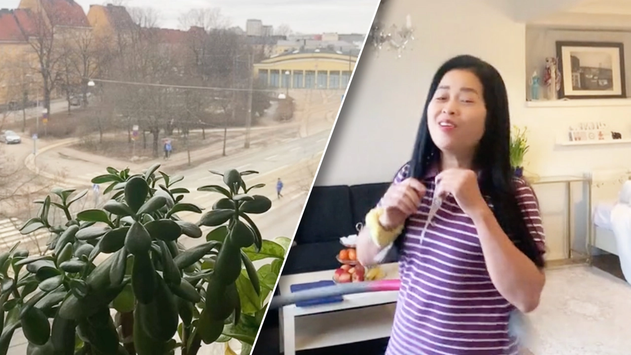 "พี่เล็ก" เลิก "น้องเวฟ" บินกลับฟินแลนด์ คนแห่ดูบ้าน ชมน่าอยู่มาก