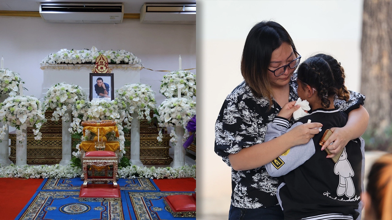 บรรยากาศรดน้ำศพ เมฆ วินัย สุดเศร้า เพื่อนดาราร่วมอาลัย