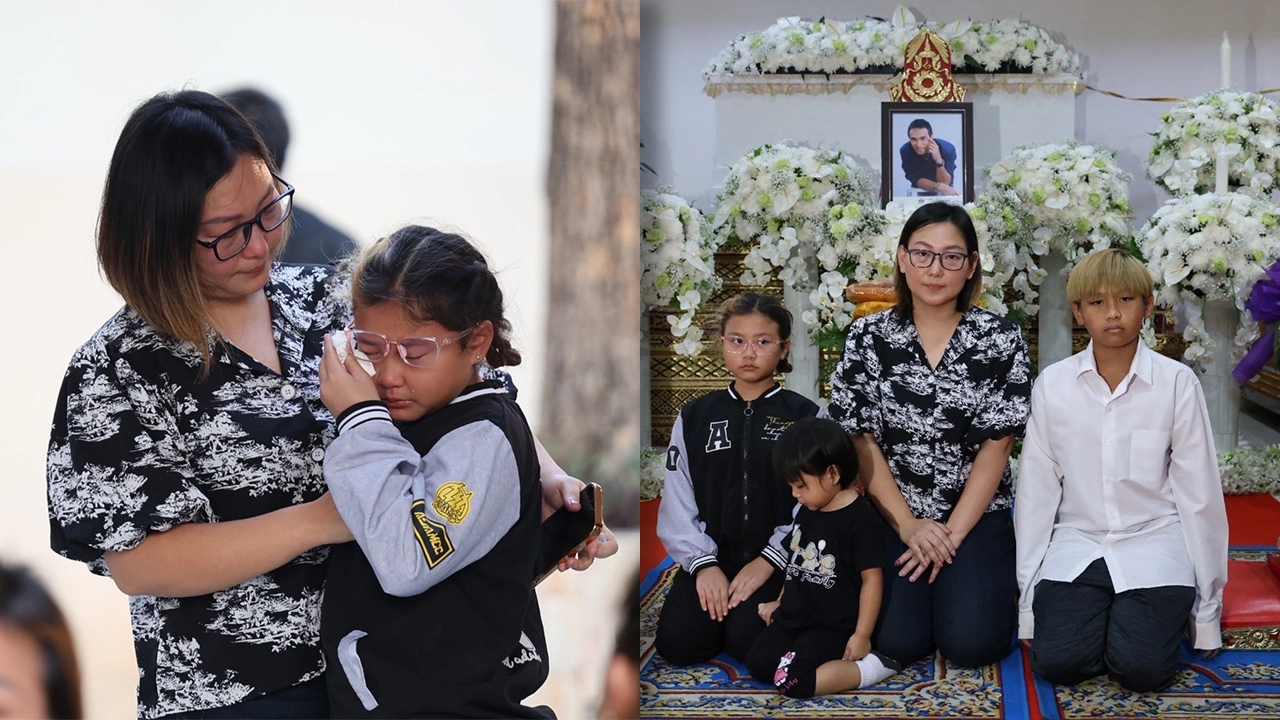 เปิดภาพครอบครัว เมฆ วินัย ภรรยาและลูกทั้ง 3 เติมพลังใจให้กัน ในวันที่สูญเสียเสาหลัก